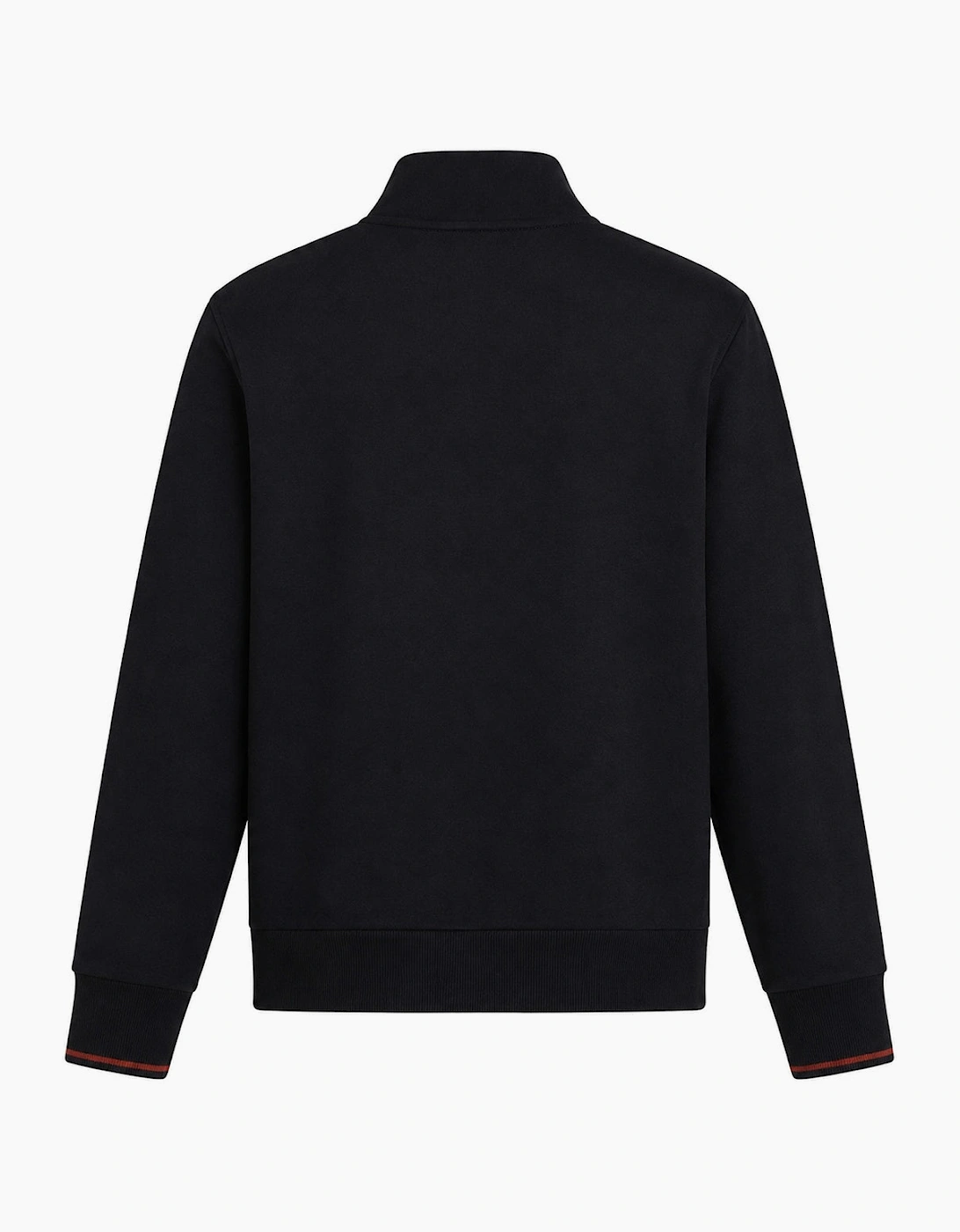 Fred Perry Half Zip Sweatshirt Navy/Brandy/Rich Brown