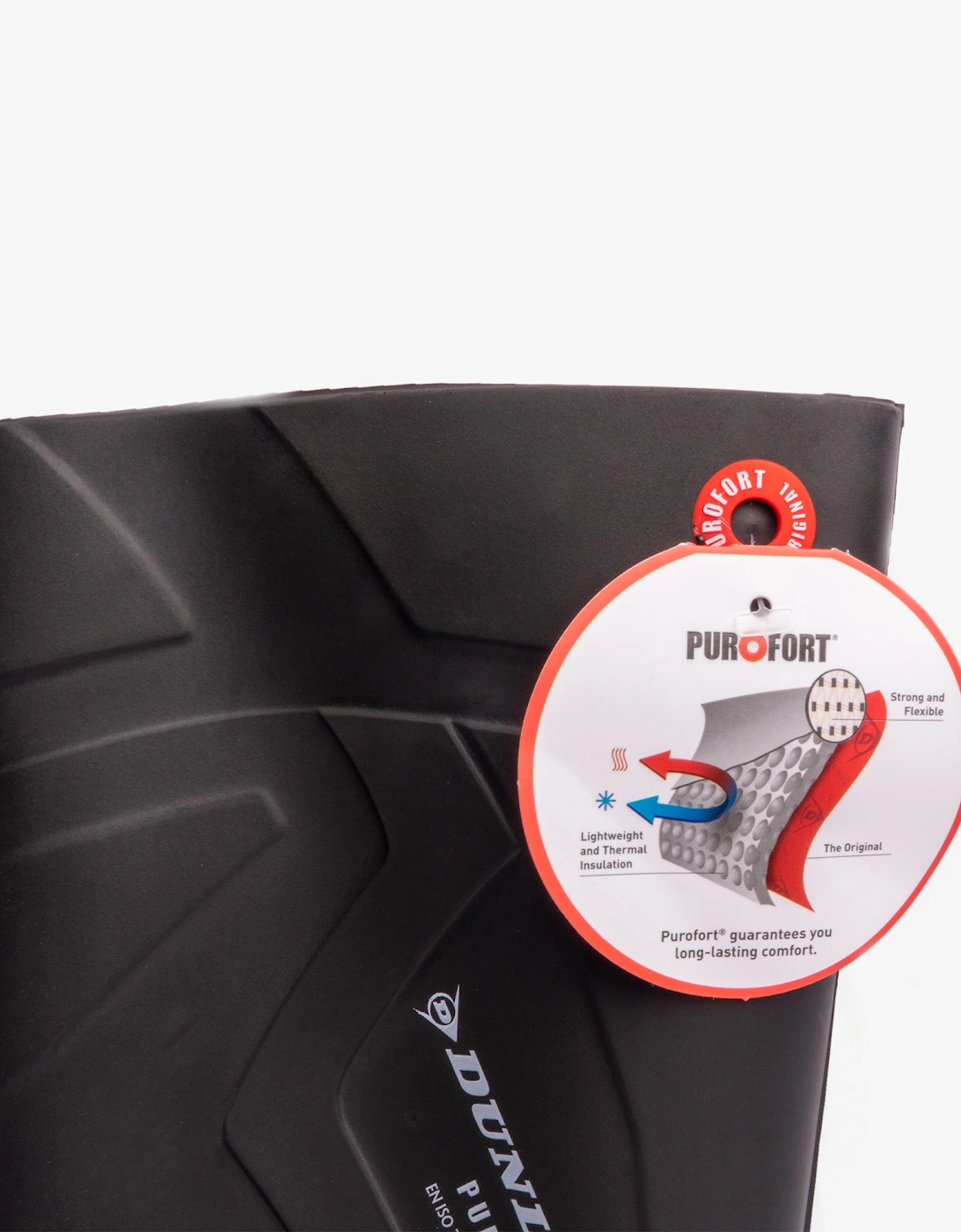 Dunlop PUROFORT+ Mens Waterproof Insulated Safety Wellingtons Black