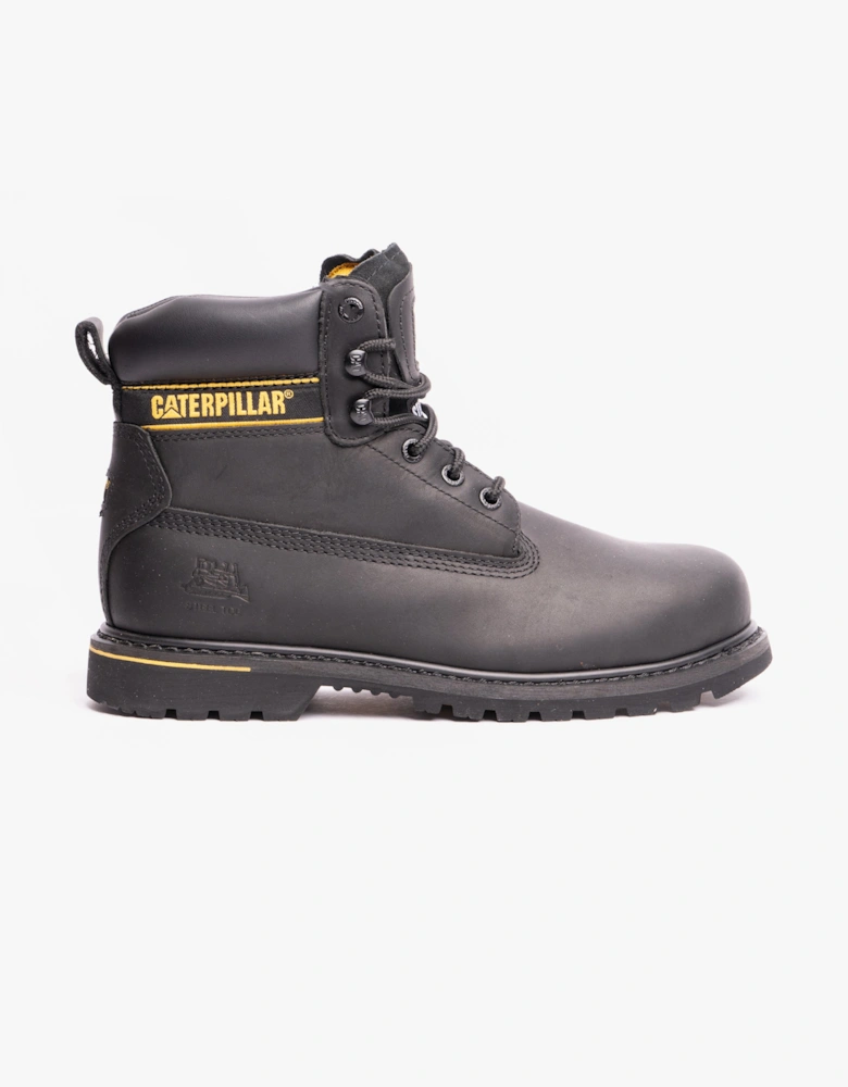 CAT HOLTON S3 Mens Leather Safety Boots Black