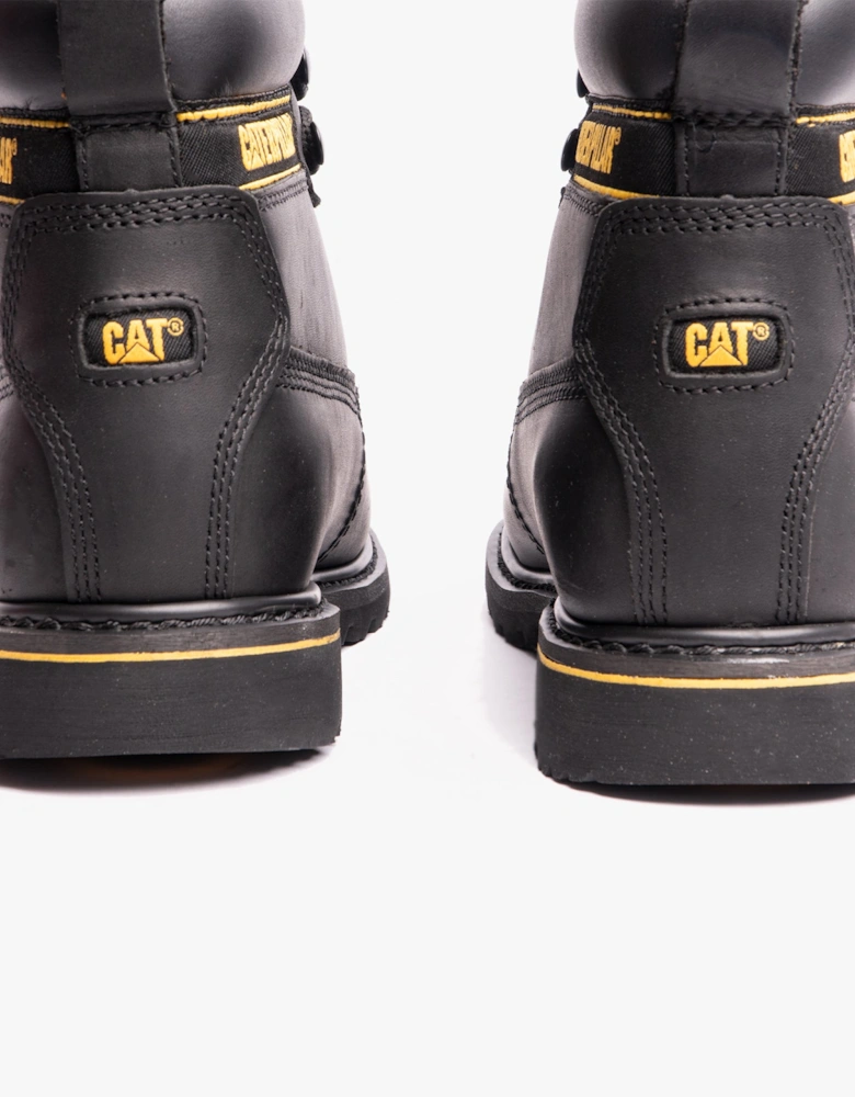 CAT HOLTON S3 Mens Leather Safety Boots Black