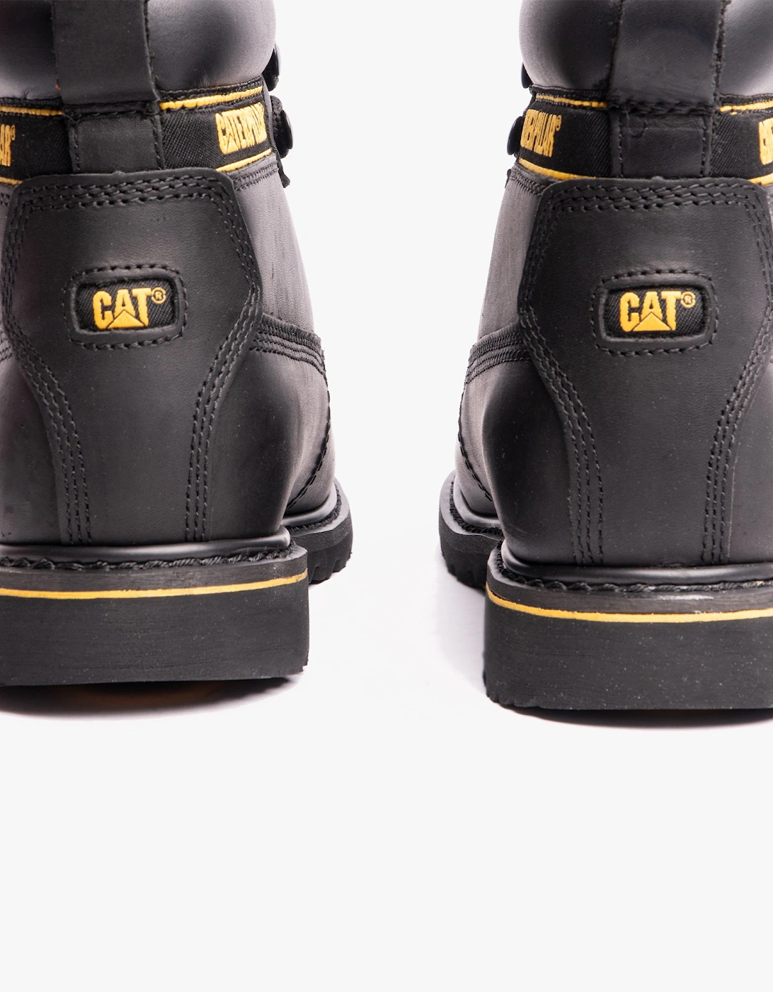 CAT HOLTON S3 Mens Leather Safety Boots Black