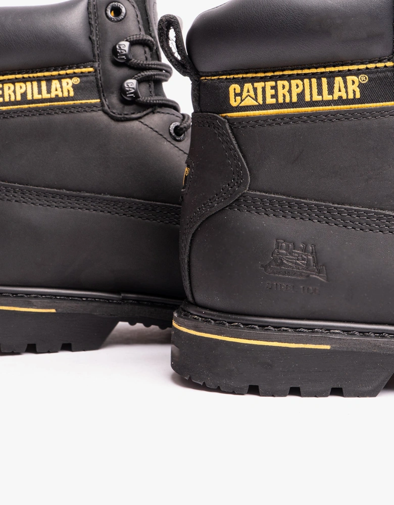CAT HOLTON S3 Mens Leather Safety Boots Black