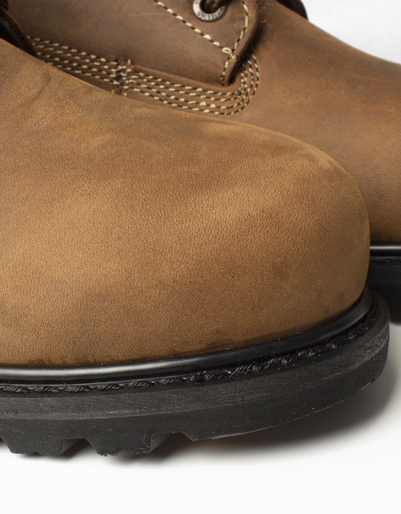 CAT HOLTON S3 Mens Leather Safety Boots Brown