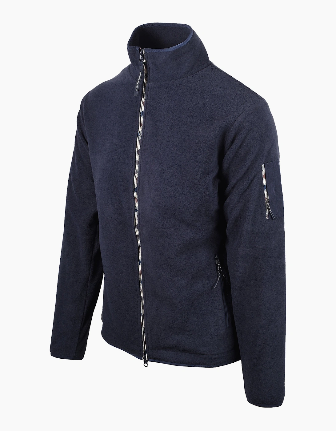 AQUASCUTUM FULL ZIP POLAR FLEECE JACKET NAVY