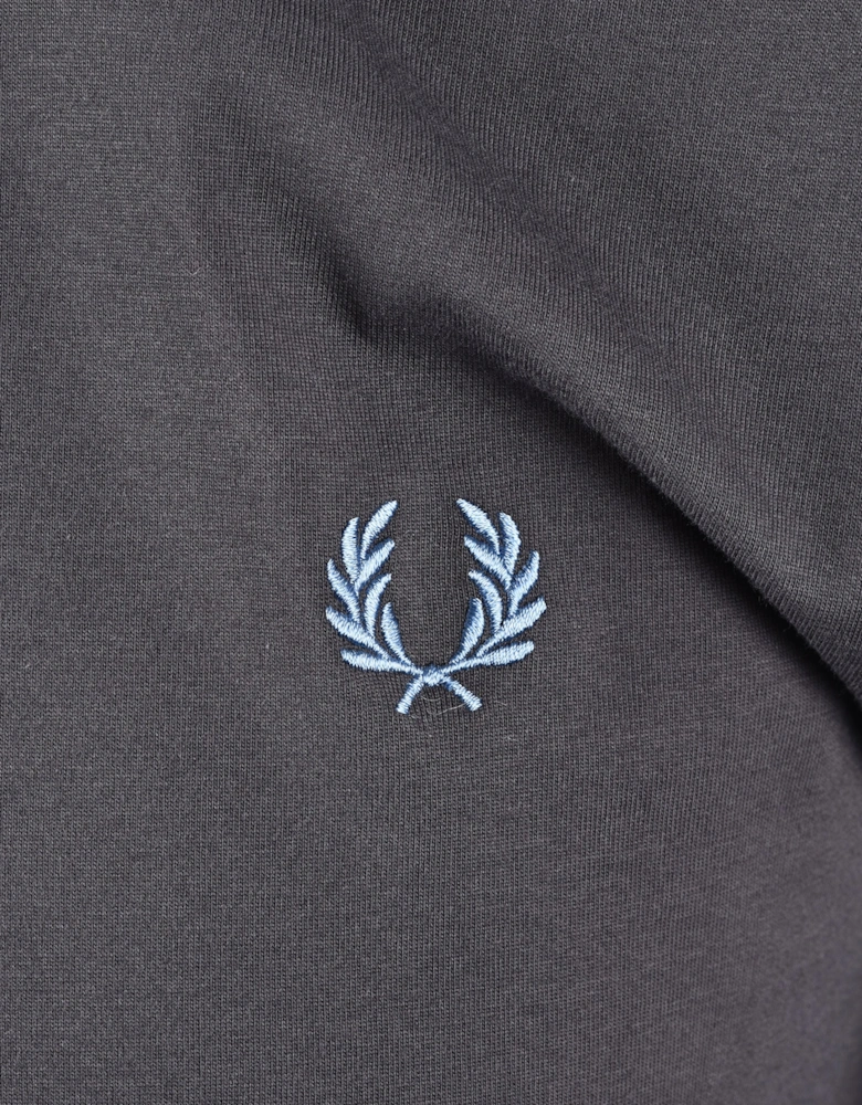 FRED PERRY TWIN TIPPED T-SHIRT ANCHOR GREY/ACE BLUE/SLATE