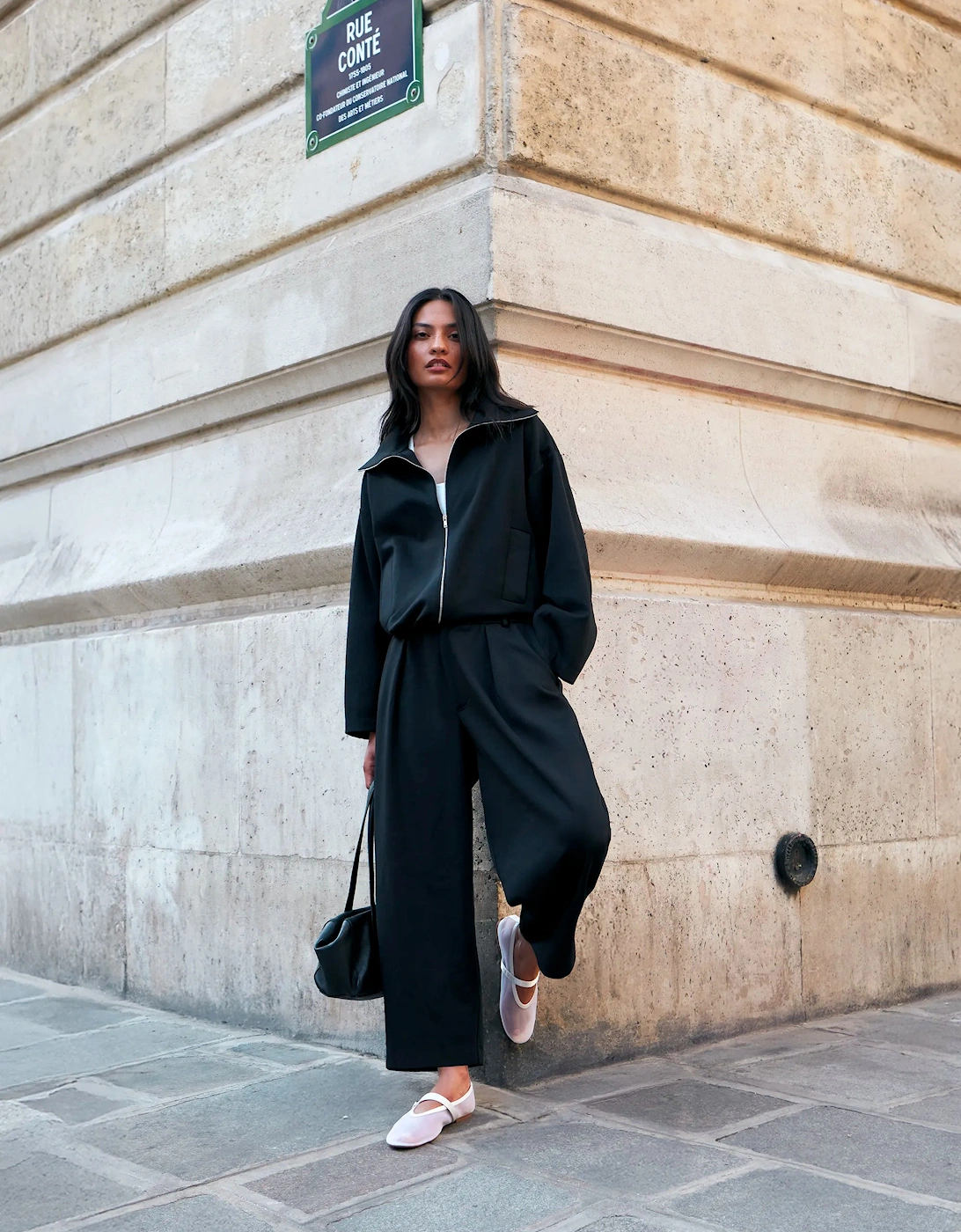 Petite Black Ponte Trousers