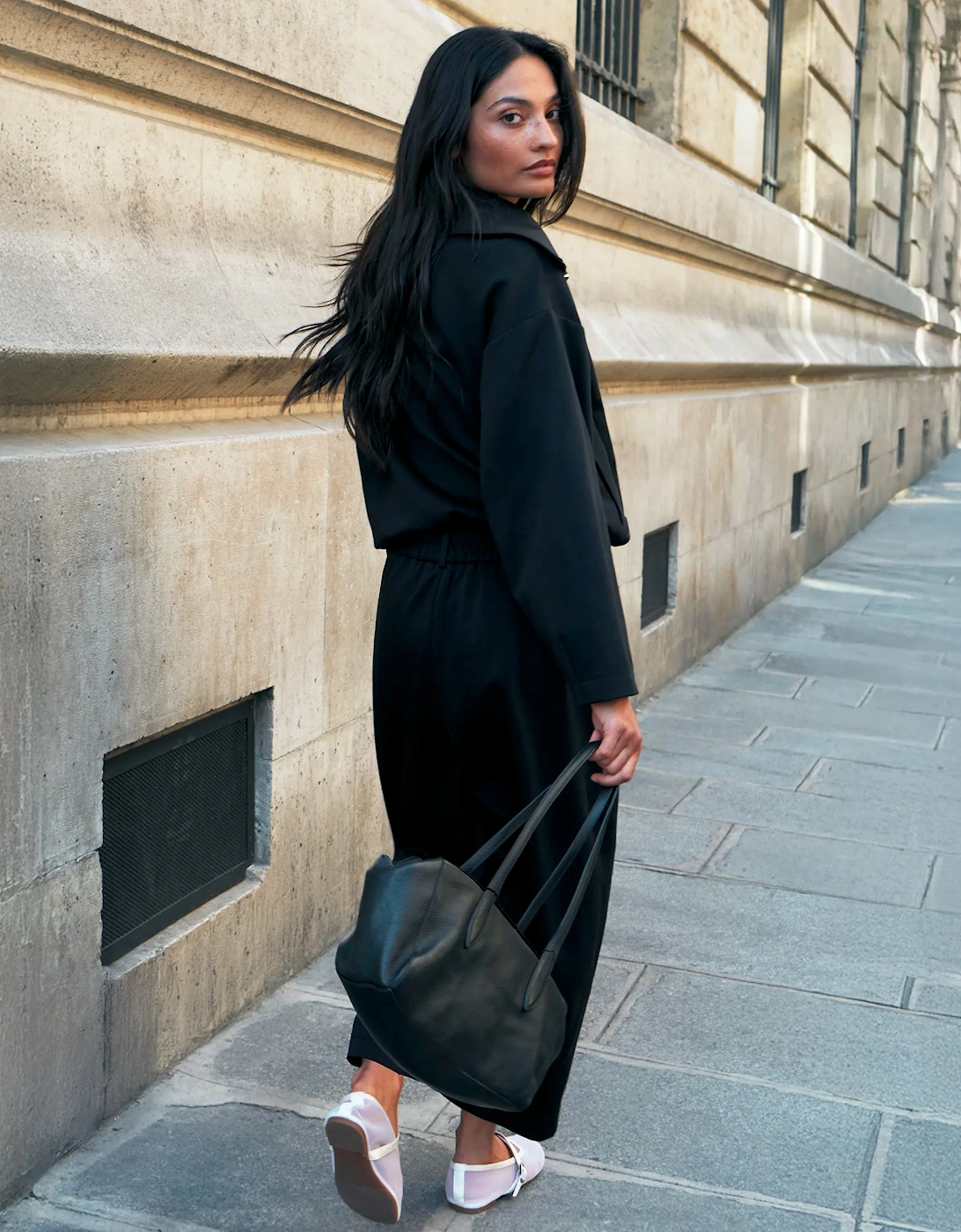 Petite Black Ponte Trousers