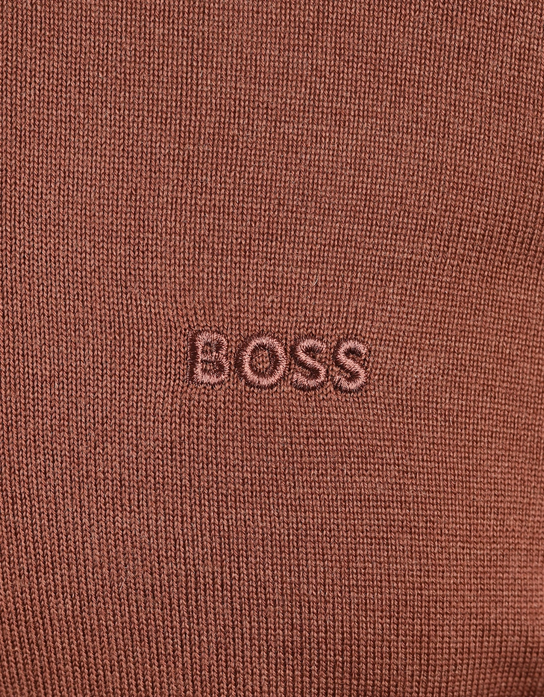 Boss Black BOSS H EBENJI ZIP SWEATSHIRT MEDIUM BROWN