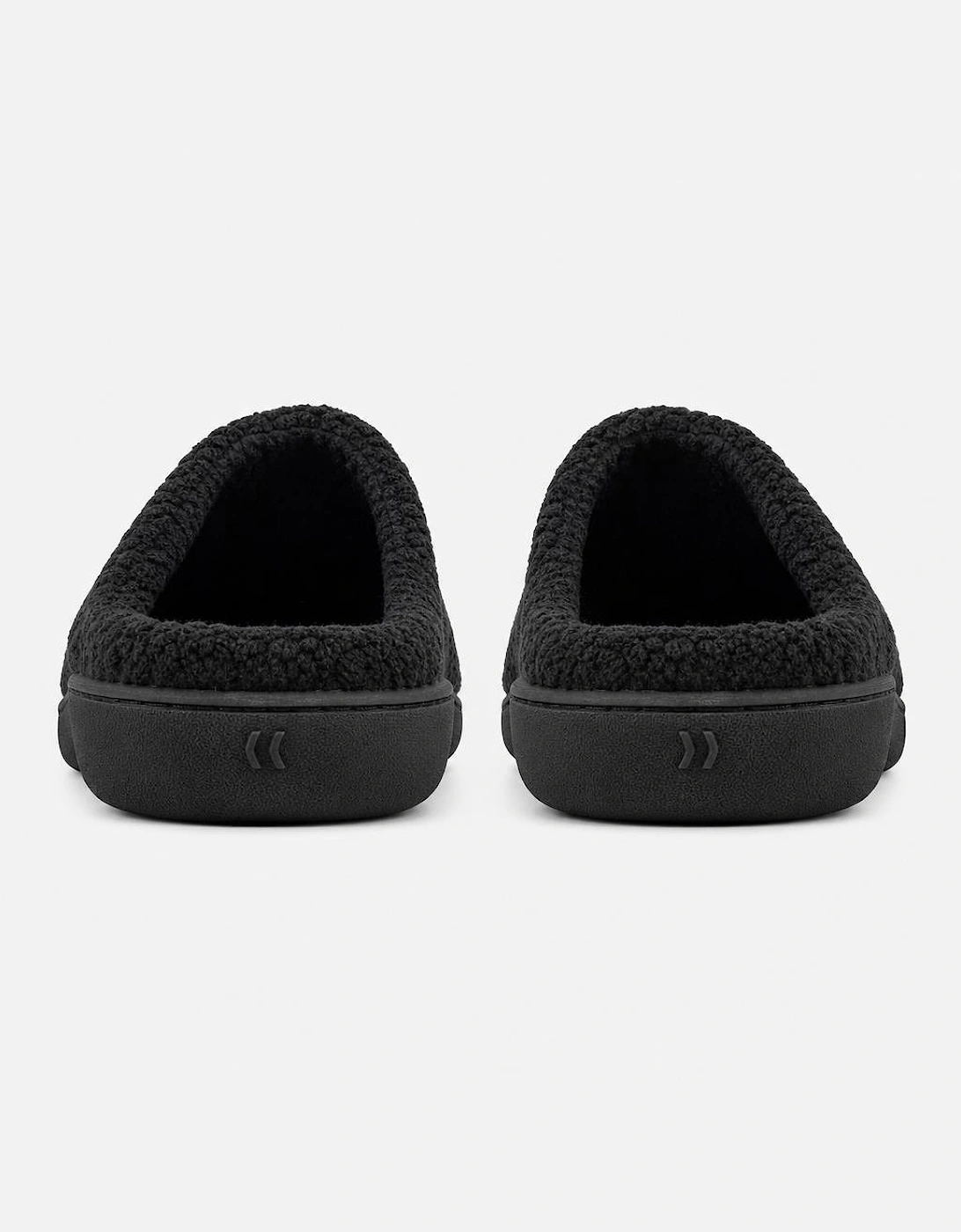 Totes Isotoner POPCORN TERRY Womens Mule Slippers Black