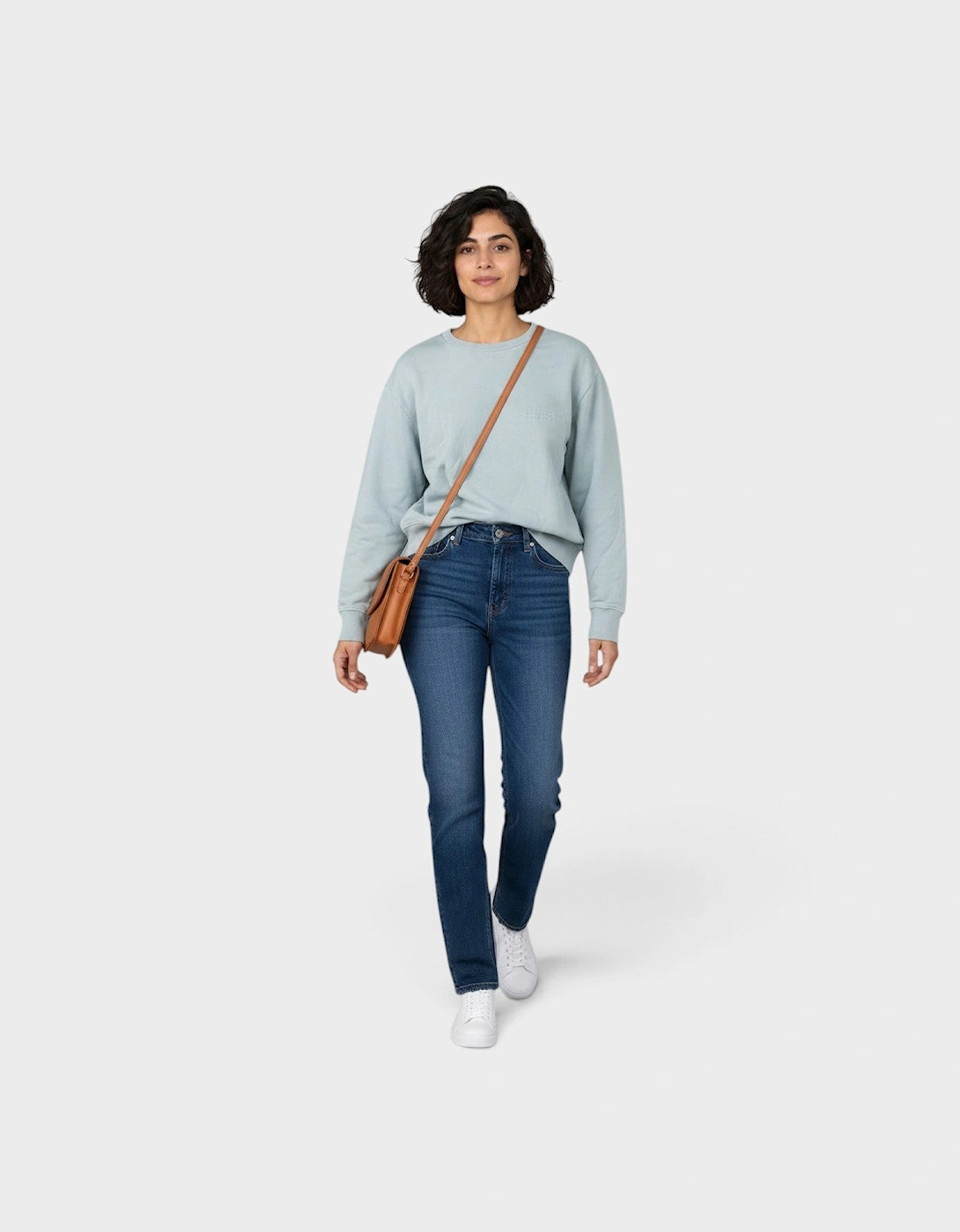 MM6 Open Back Sweatshirt Light Blue