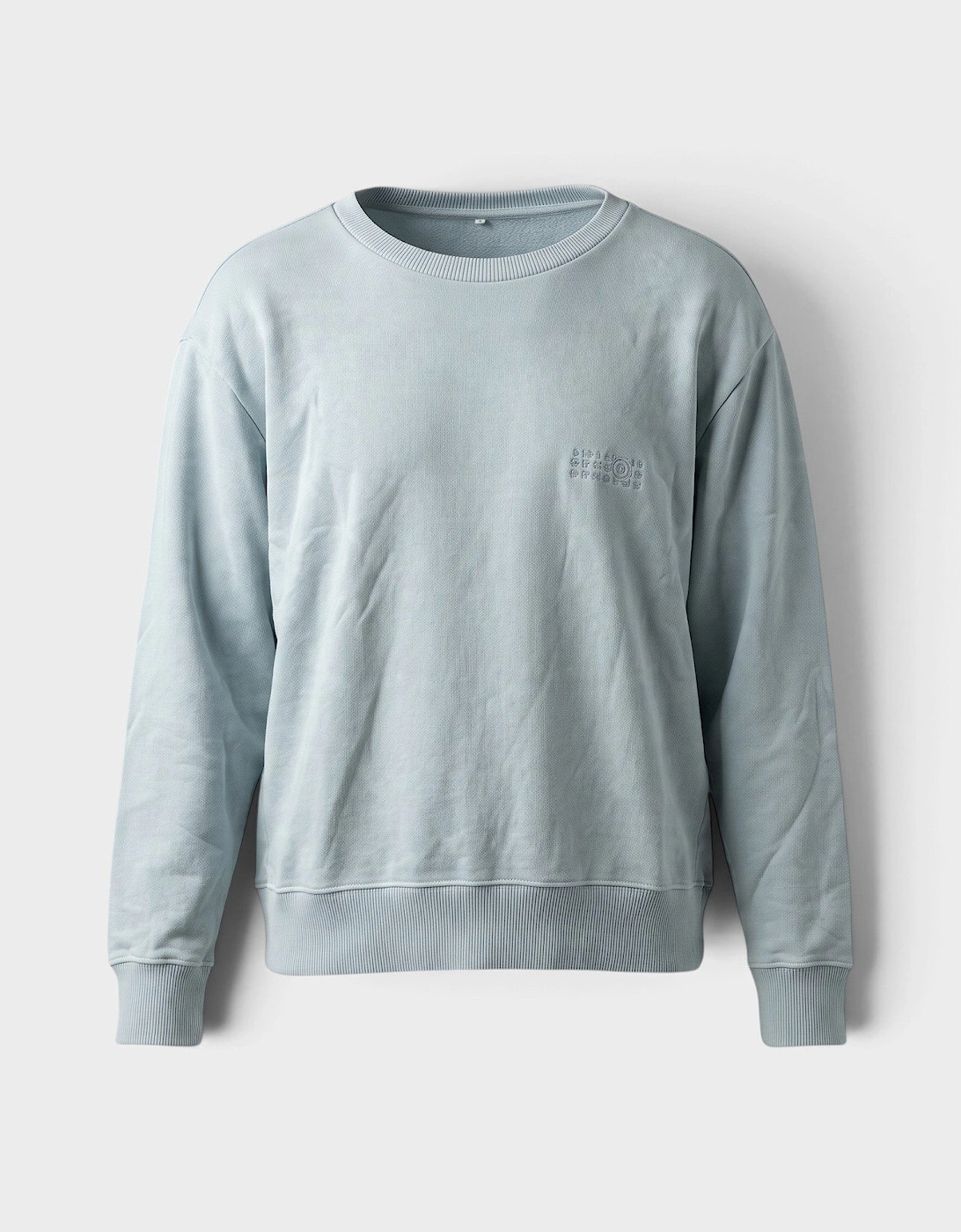 MM6 Open Back Sweatshirt Light Blue