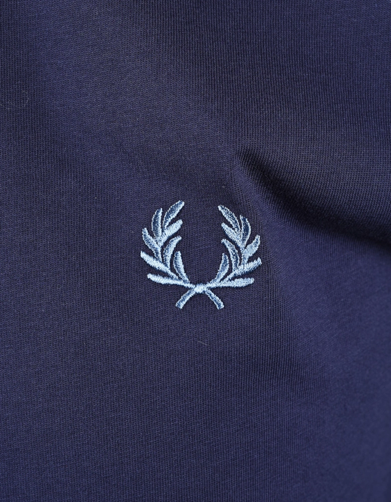 FRED PERRY TWIN TIPPED T-SHIRT TWILIGHT NAVY/ECRU/ACE BLUE
