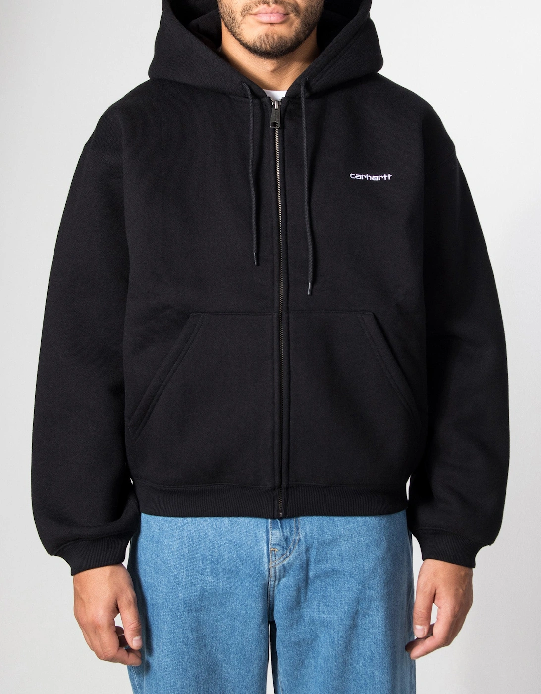 Loose Fit Ebbert Zip Through Hoodie