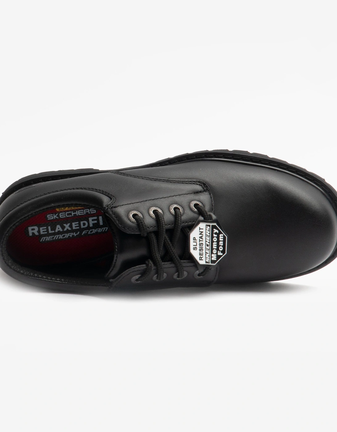 Skechers Work 77041EC Cottonwood - Elks SR Mens Slip Resistant Work Shoes Black
