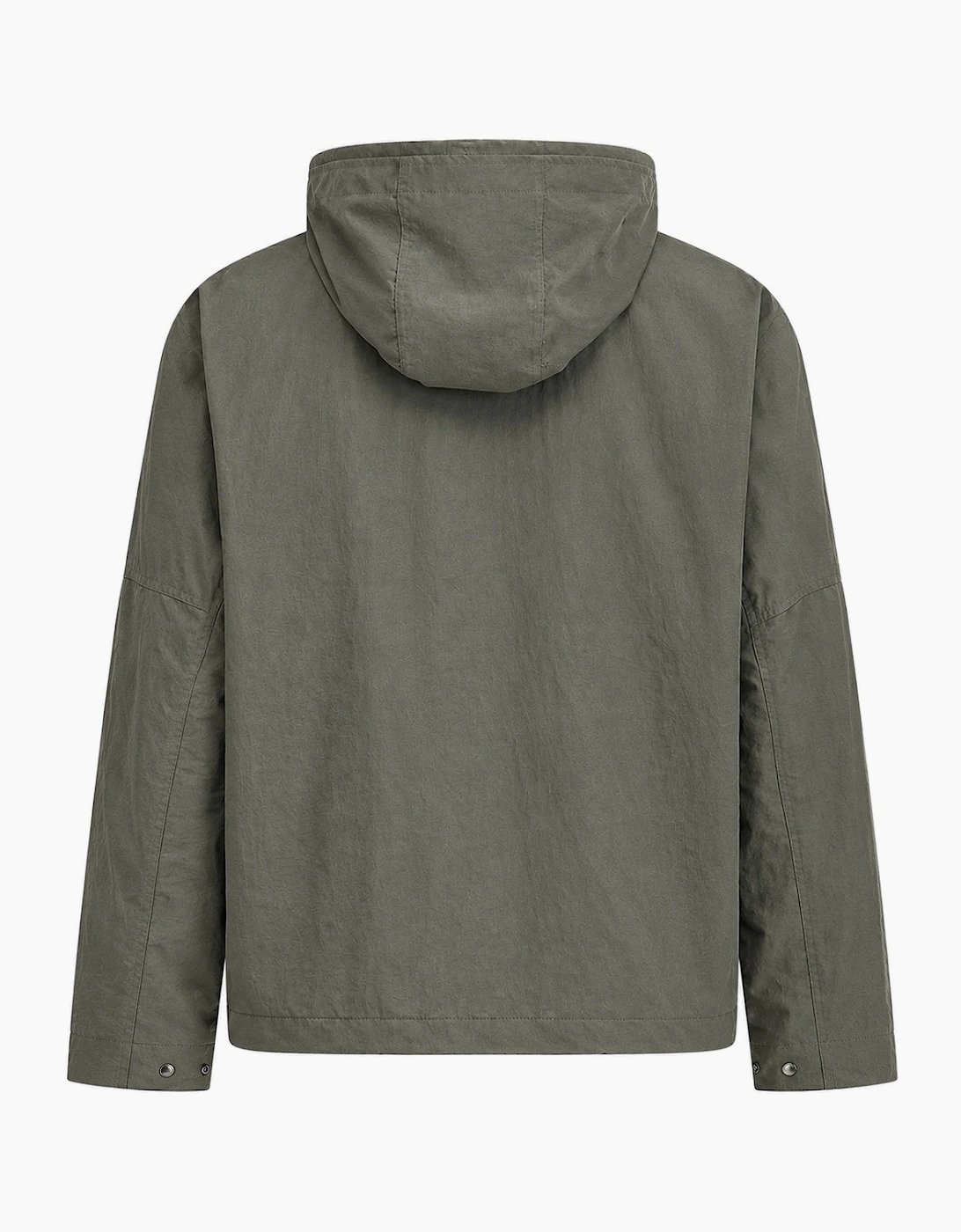 Fred Perry Cropped Ripstop Parka Jacket Field Green