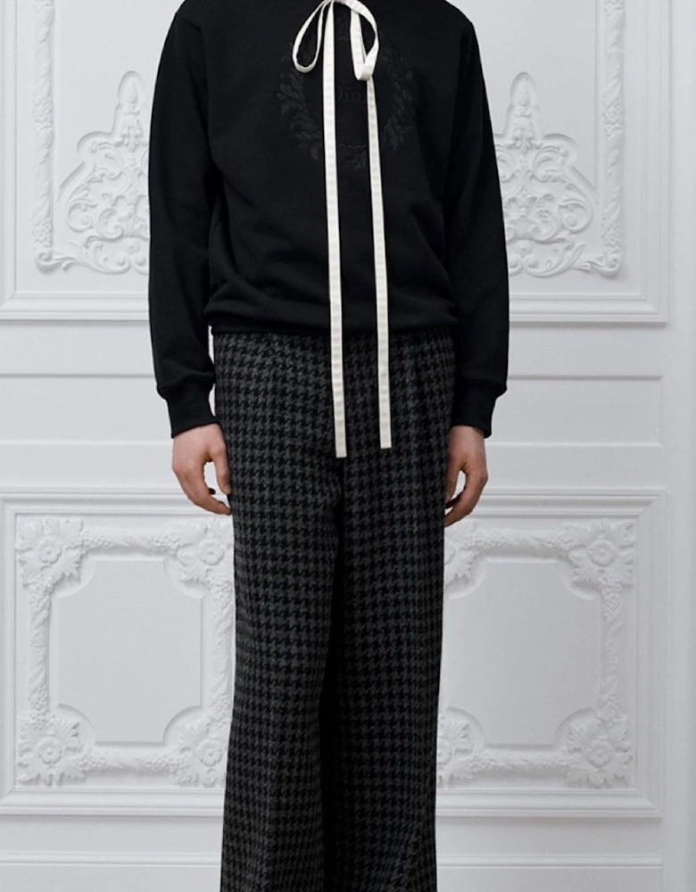 Dior Medallion Embroidered Sweatshirt Black