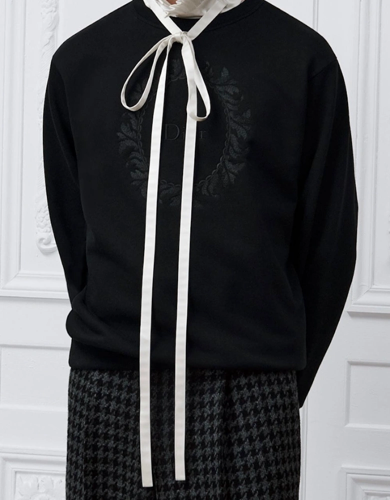 Dior Medallion Embroidered Sweatshirt Black