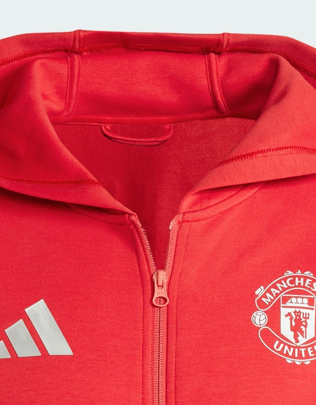 Adidas Manchester United Anthem Hooded Jacket Red