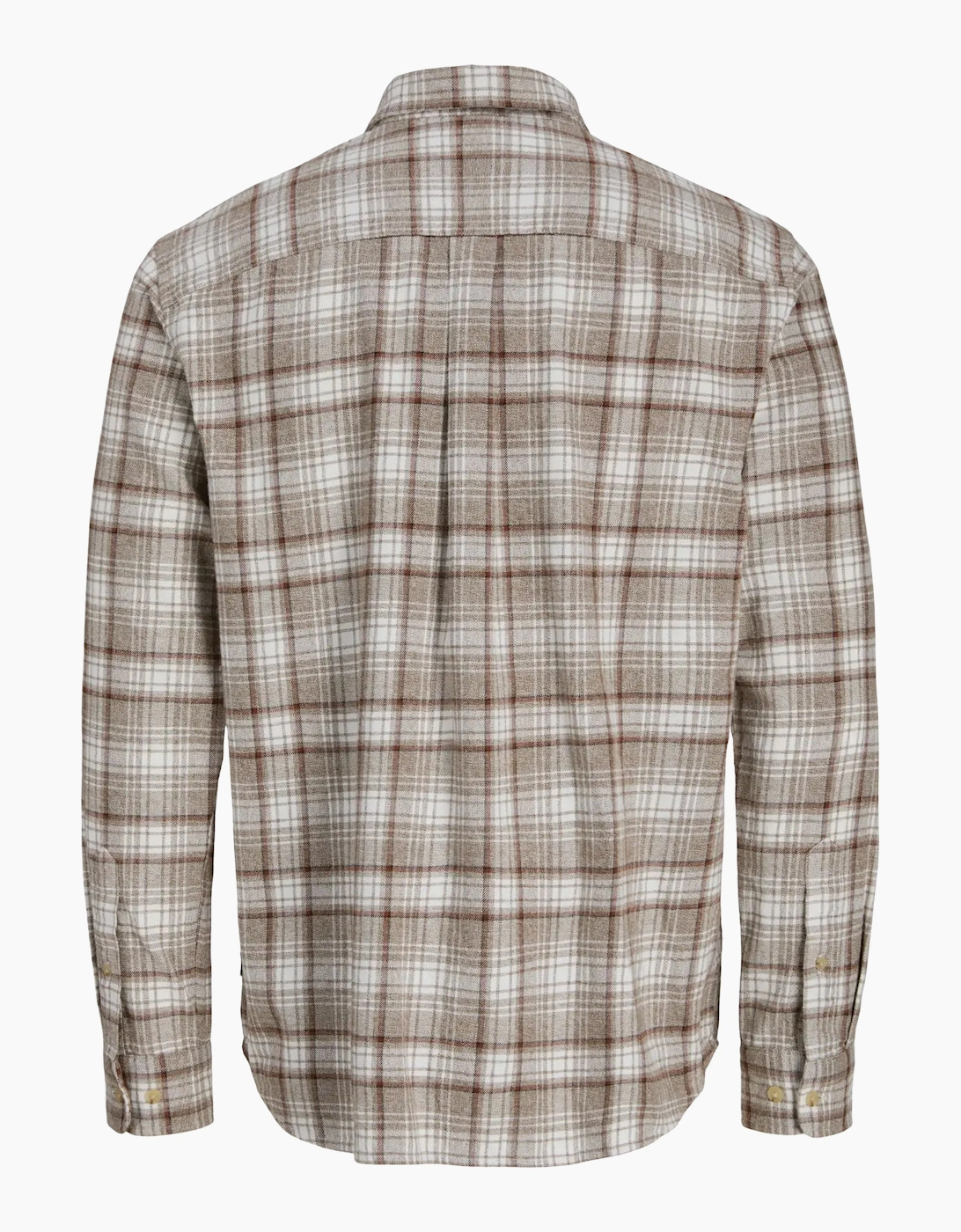 Jack & Jones JPRBluharvey flannel check Long Sleeve Shirt Plaza Taupe
