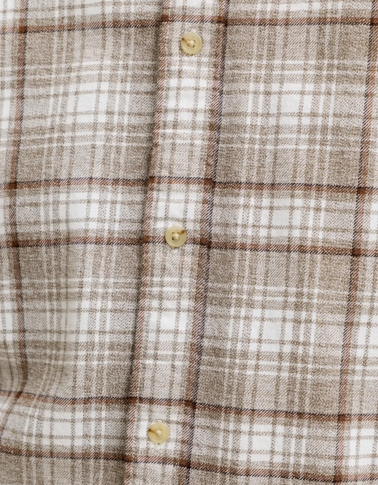 Jack & Jones JPRBluharvey flannel check Long Sleeve Shirt Plaza Taupe