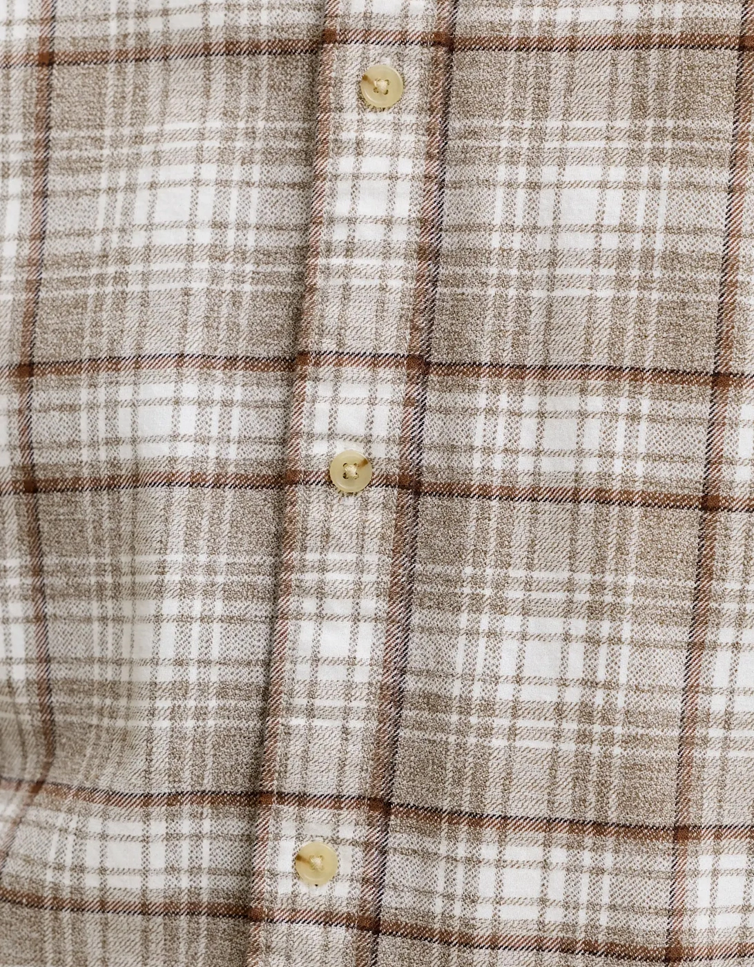 Jack & Jones JPRBluharvey flannel check Long Sleeve Shirt Plaza Taupe
