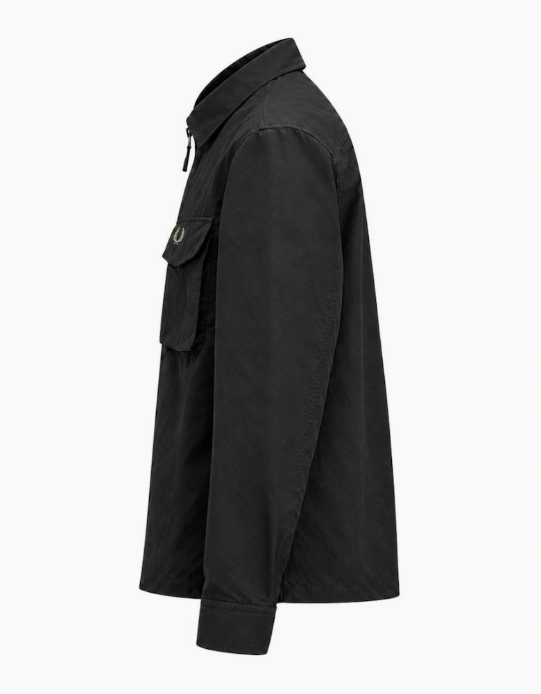 Fred Perry Ripstop Pocket Overshirt Black