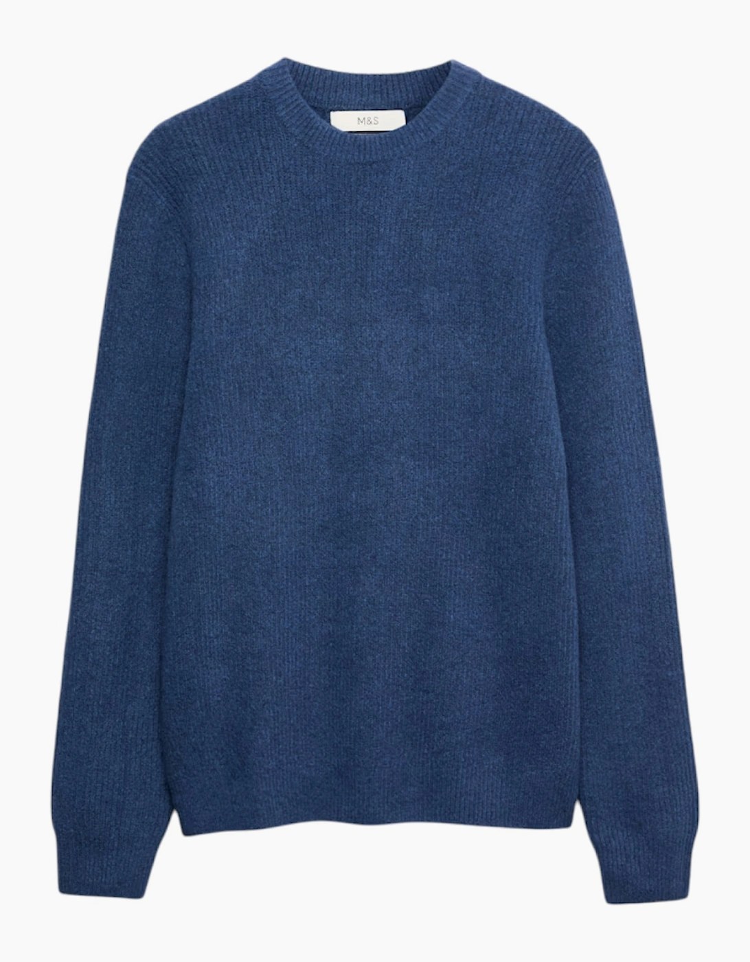 M&S Mens Supersoft Jumper with Wool Regular Fit Long Sleeve Sweatshirt