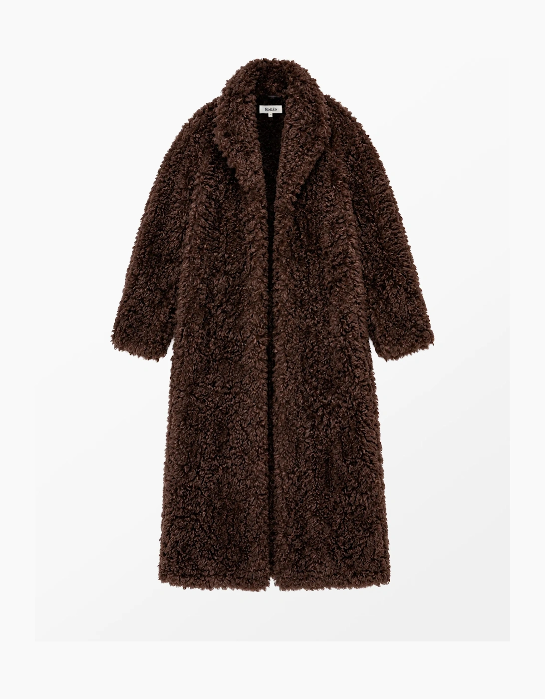 Chocolate Faux Fur Longline Coat