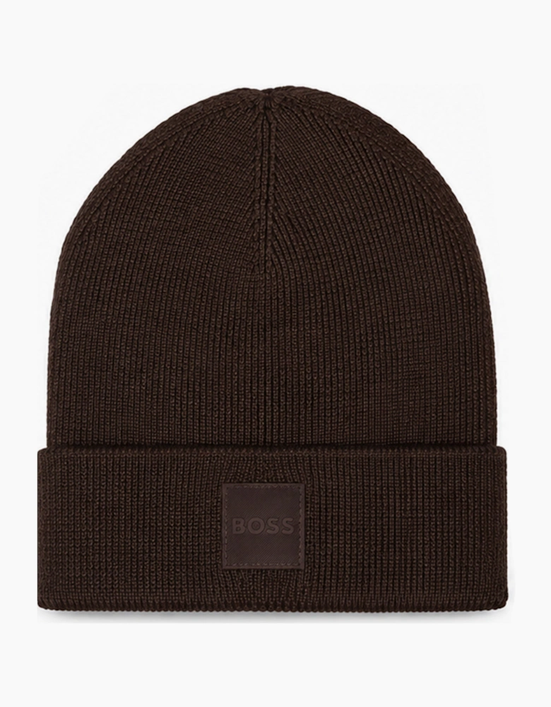 Boss Orange BOSS FOXXY BEANIE DARK BROWN