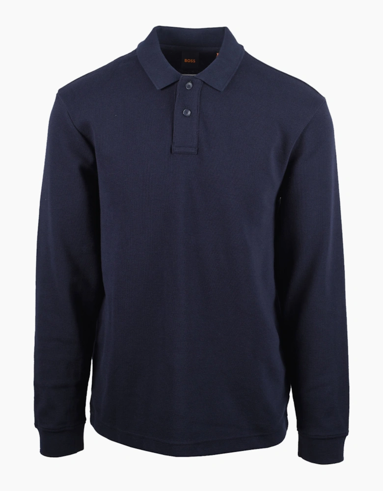 Boss Orange BOSS PETEMPESTOLONG POLO DARK BLUE