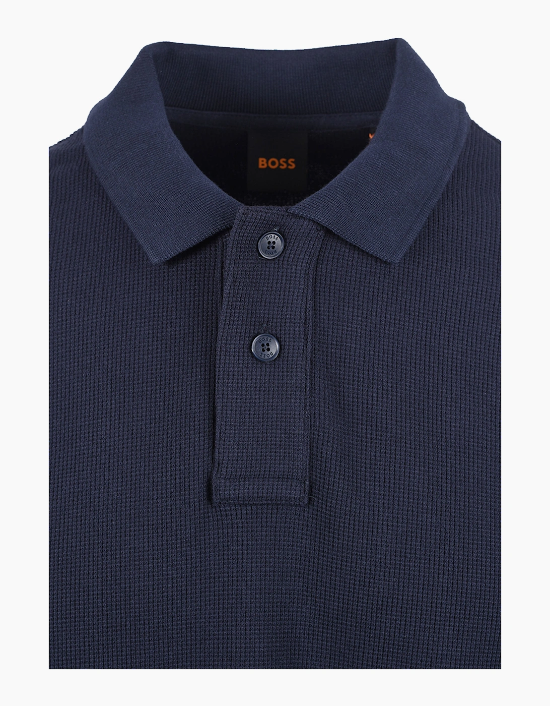 Boss Orange BOSS PETEMPESTOLONG POLO DARK BLUE