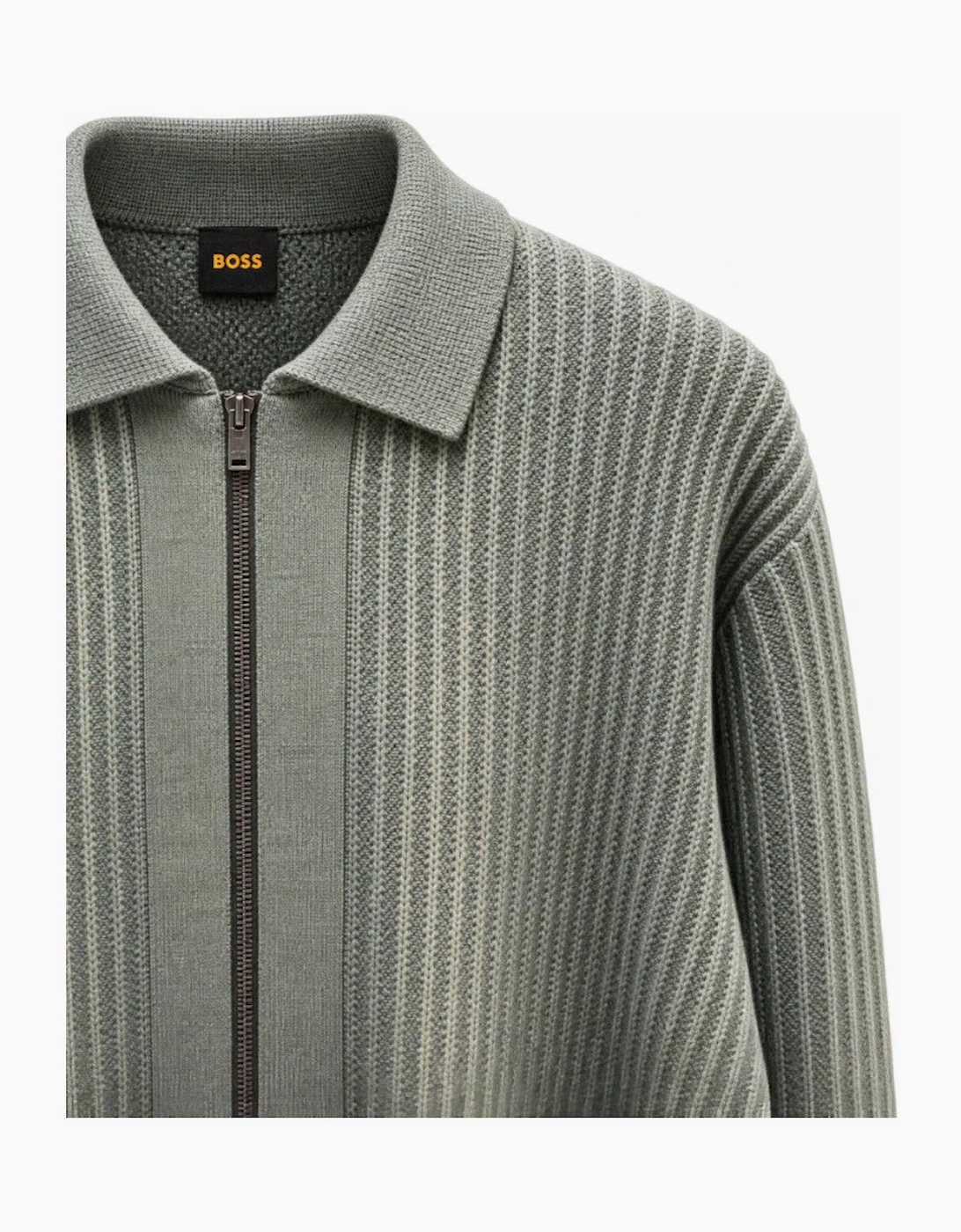 BOSS Orange Aspeno Sweater 377 Open Green