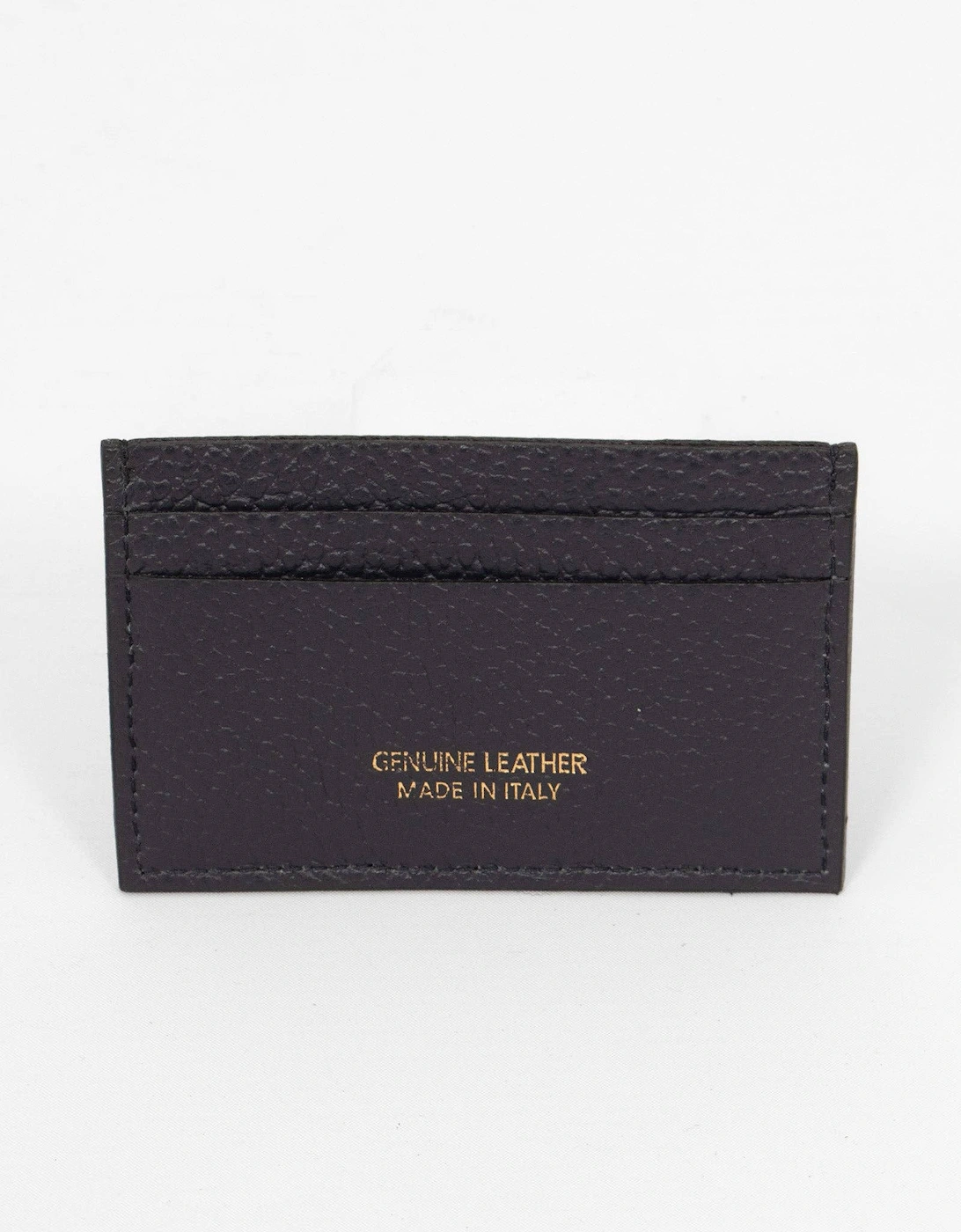 L.A.B.  Italian Leather Card Holder Black