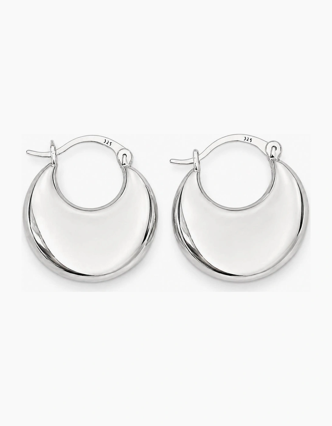 Sterling Silver Chunky Hoop Earring