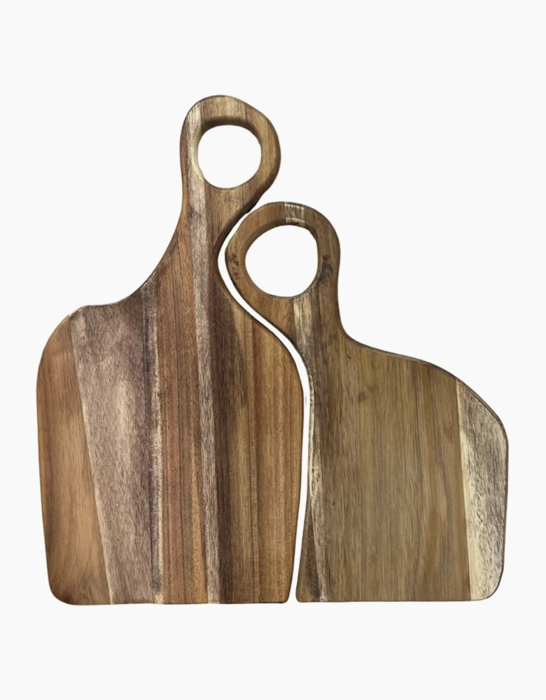 Acacia Wood Chopping Board Set Of Two