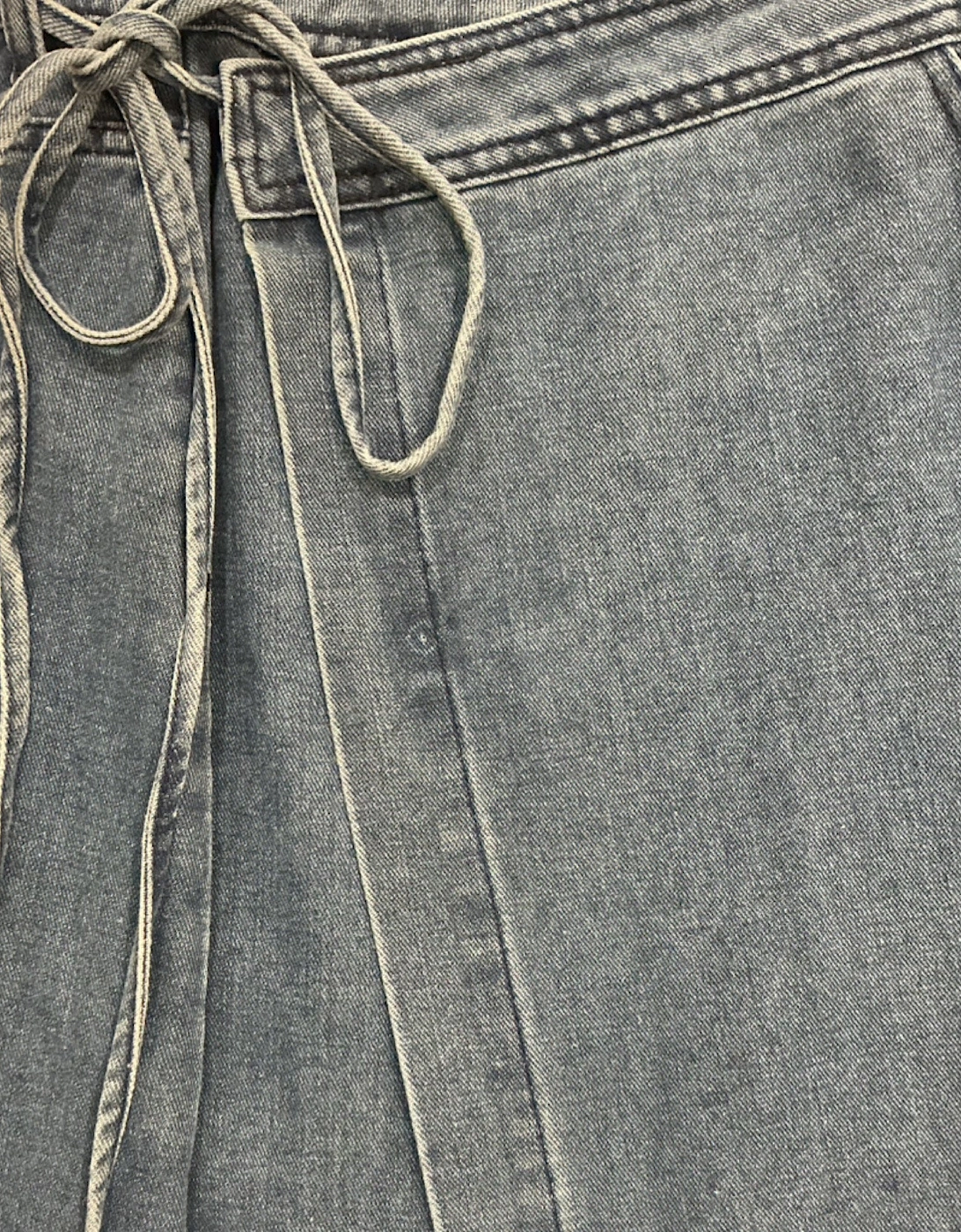 Denim Wrap Skirt