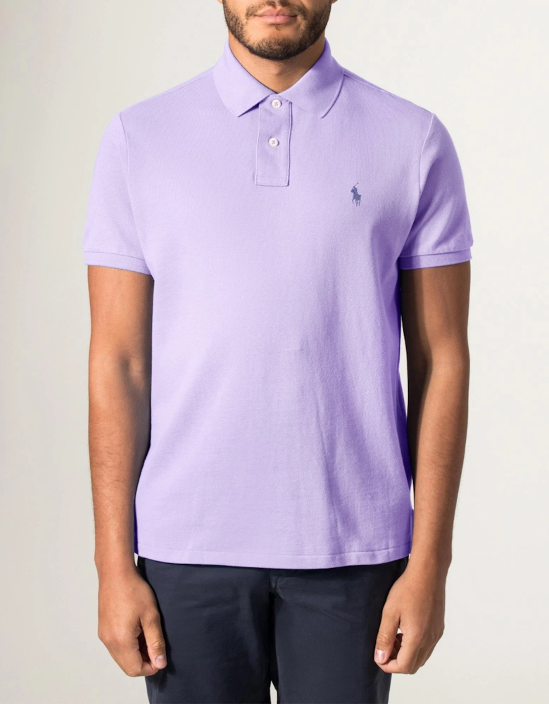 Custom Slim Fit Mesh Polo Shirt