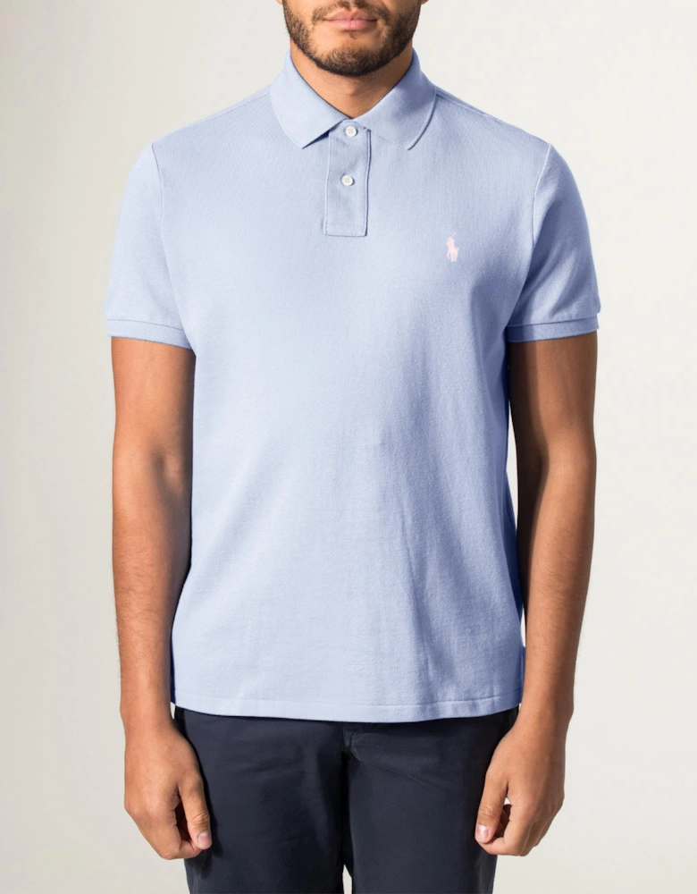 Custom Slim Fit Mesh Polo Shirt
