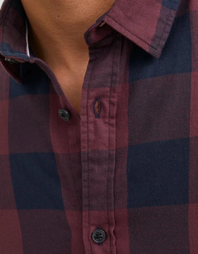 Jack & Jones JJEgingham checked Flannel Long Sleeve Shirt Port Royale