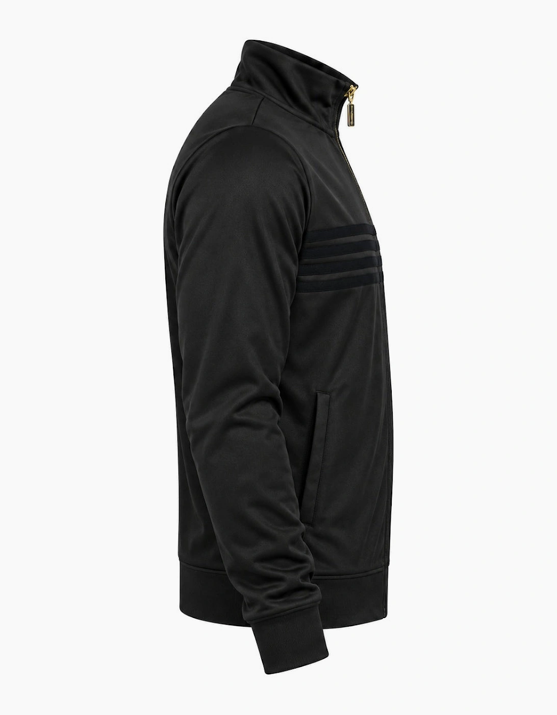 Sergio Tacchini Varena Track Top Jacket Black/Gold Lurex
