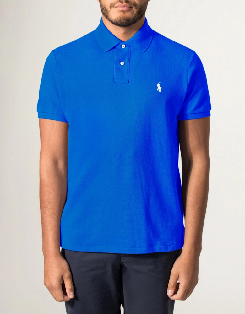 Custom Slim Fit Mesh Polo Shirt