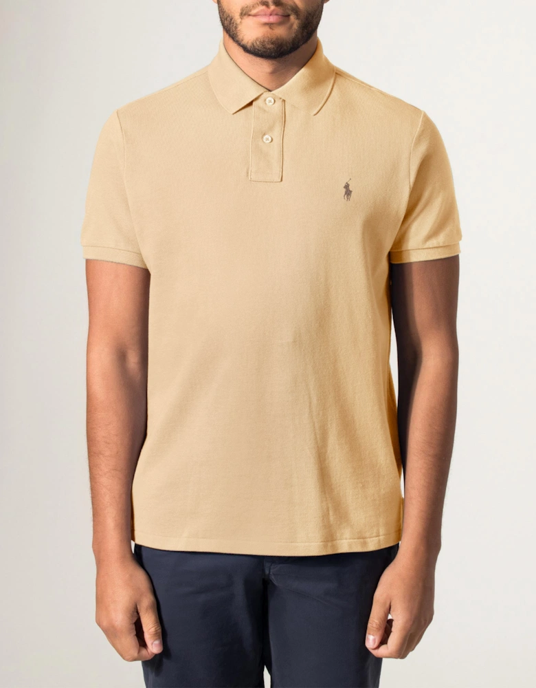 Custom Slim Fit Mesh Polo Shirt