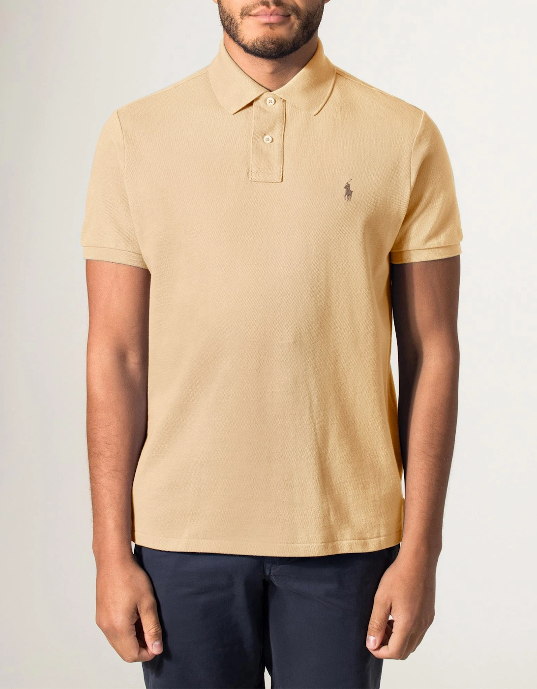 Custom Slim Fit Mesh Polo Shirt