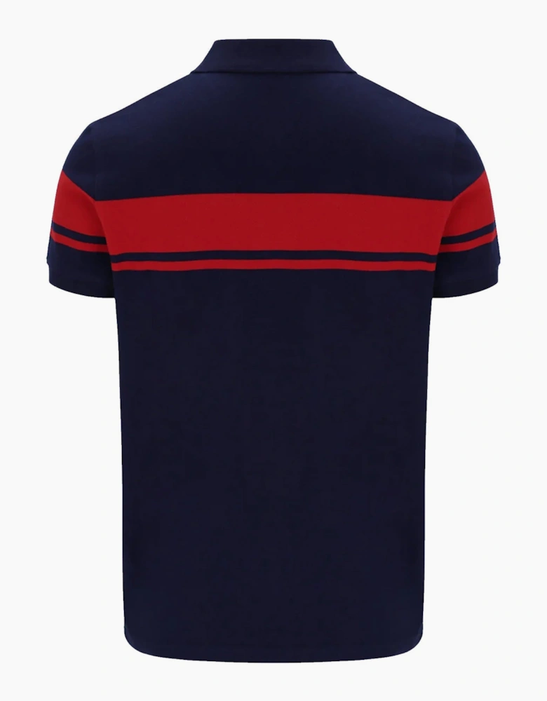 Sergio Tacchini Young Line Polo Shirt Maritime Blue/Adrenaline Rush