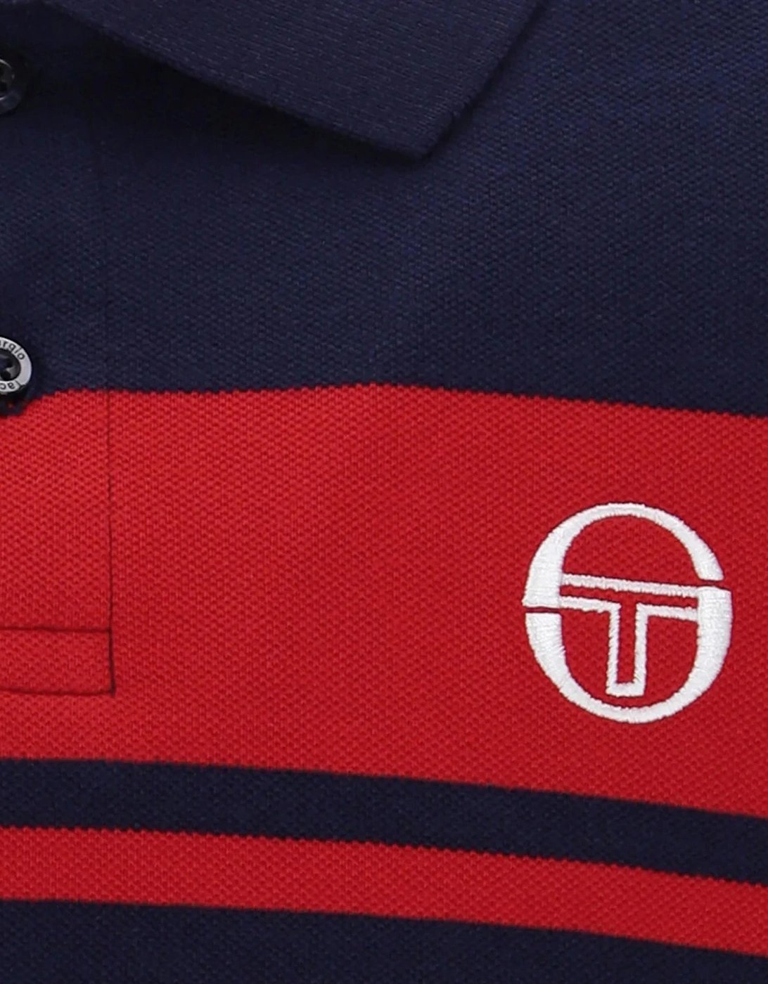 Sergio Tacchini Young Line Polo Shirt Maritime Blue/Adrenaline Rush
