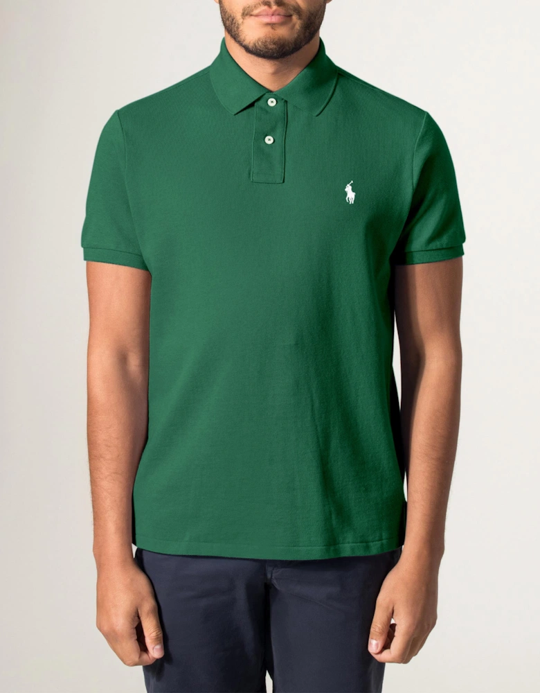 Custom Slim Fit Mesh Polo Shirt