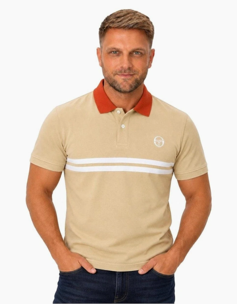 Sergio Tacchini Supermac Polo Shirt Mojave Desert/Rooibos Tea/Gardenia