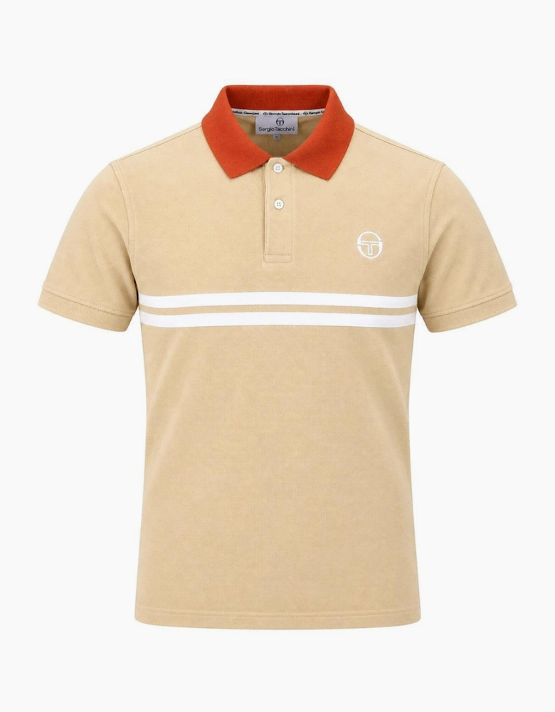 Sergio Tacchini Supermac Polo Shirt Mojave Desert/Rooibos Tea/Gardenia