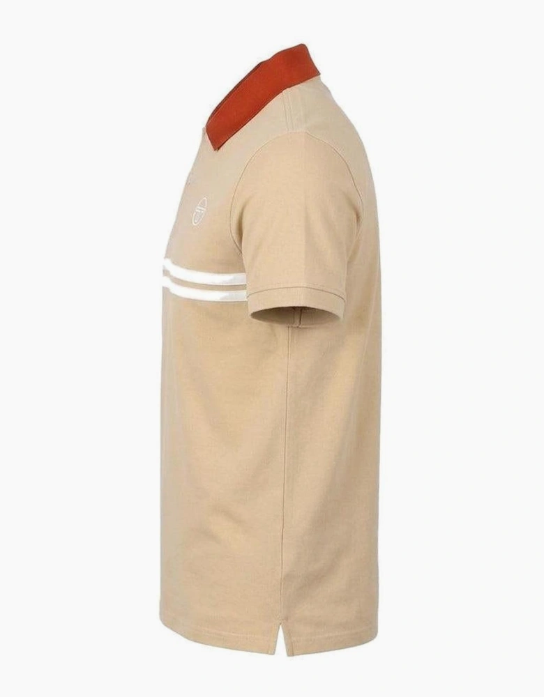 Sergio Tacchini Supermac Polo Shirt Mojave Desert/Rooibos Tea/Gardenia