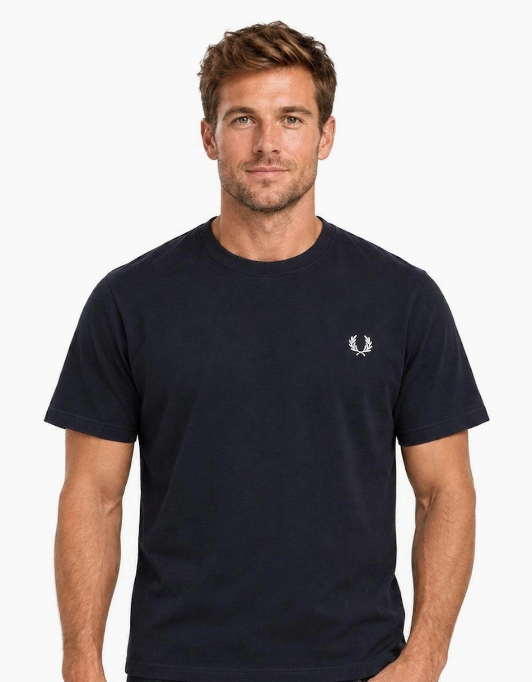 Fred Perry Crew Neck T-Shirt Navy